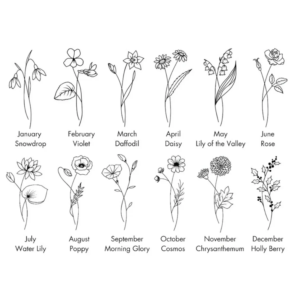 Birth Flower Custom Embroidered Sweatshirt