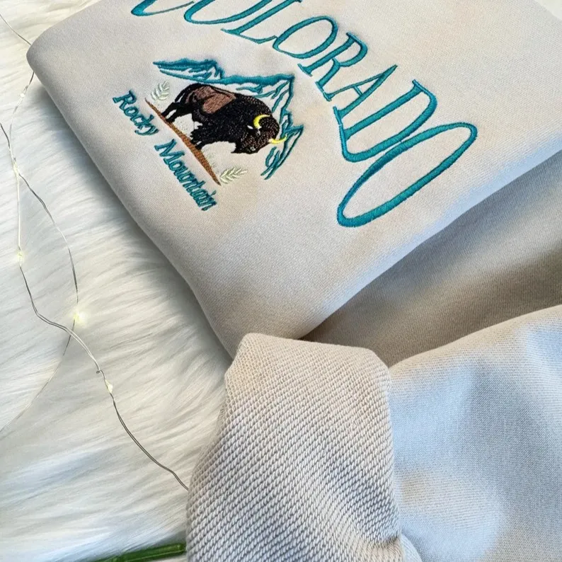 Colorado Rocky Mountain Embroidered Sweatshirt